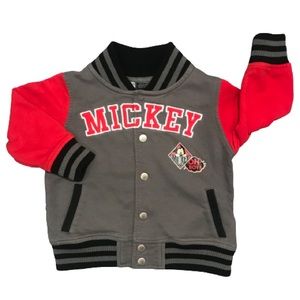 Disney Mickey Mouse Boys Letterman Varsity Jacket